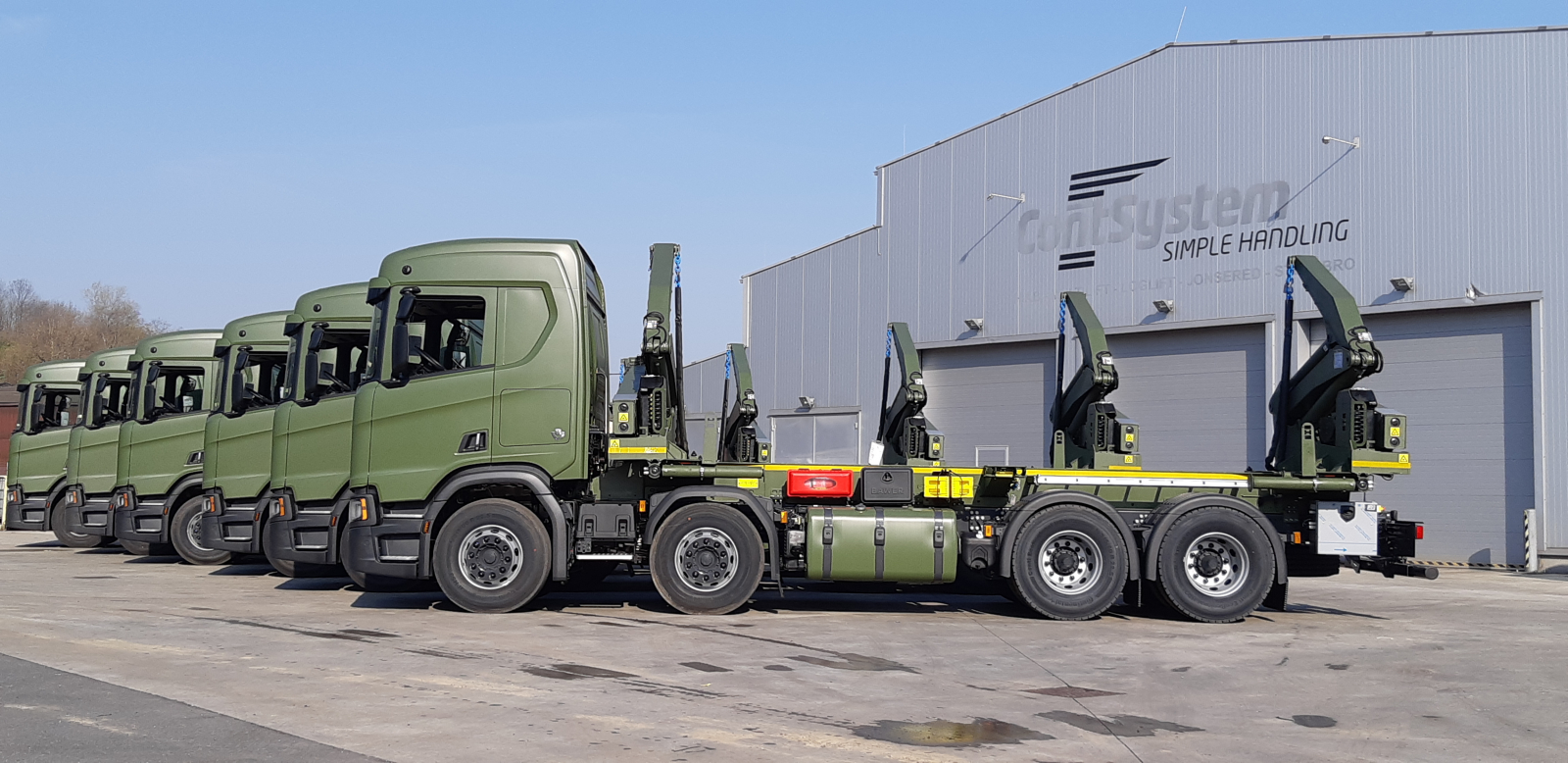Delivery of twelve pieces of HAMMAR sideloaders for the Army of the Czech Republic